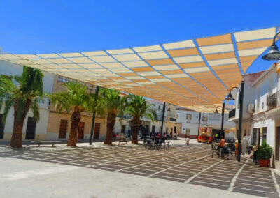 Proyecto de entoldado para vía pública en Cheles, Badajoz